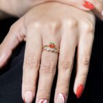 Anillo rodio cereza circon 12R9702