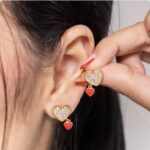 Topo rodio corazon dije rojo 16R9952