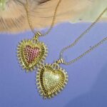 cadena rodio dije corazon 17R5903