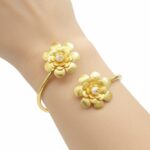 Aro bronce doble flor 70B5409